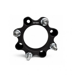 Distantier ATV 30 mm 4x110 centrare 90.2 cu 8 piulite M10x1.25 set 2 bucati aluminiu forjat negru Cod: DST8001