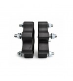 Distantier ATV 30 mm 4x110 centrare 90.2 cu 8 piulite M10x1.25 set 2 bucati aluminiu forjat negru Cod: DST8001