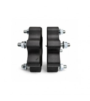 Distantier ATV 30 mm 4x110 centrare 90.2 cu 8 piulite M10x1.25 set 2 bucati aluminiu forjat negru Cod: DST8001