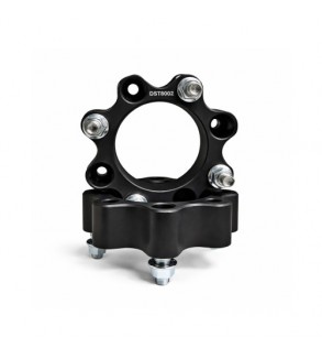 Distantier ATV 40 mm 4x110 centrare 90.2 cu 8 piulite M10x1.25 set 2 bucati aluminiu forjat negru Cod: DST8002