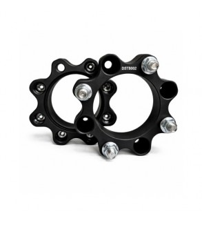 Distantier ATV 40 mm 4x110 centrare 90.2 cu 8 piulite M10x1.25 set 2 bucati aluminiu forjat negru Cod: DST8002