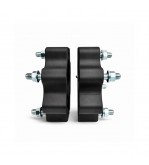 Distantier ATV 40 mm 4x110 centrare 90.2 cu 8 piulite M10x1.25 set 2 bucati aluminiu forjat negru Cod: DST8002