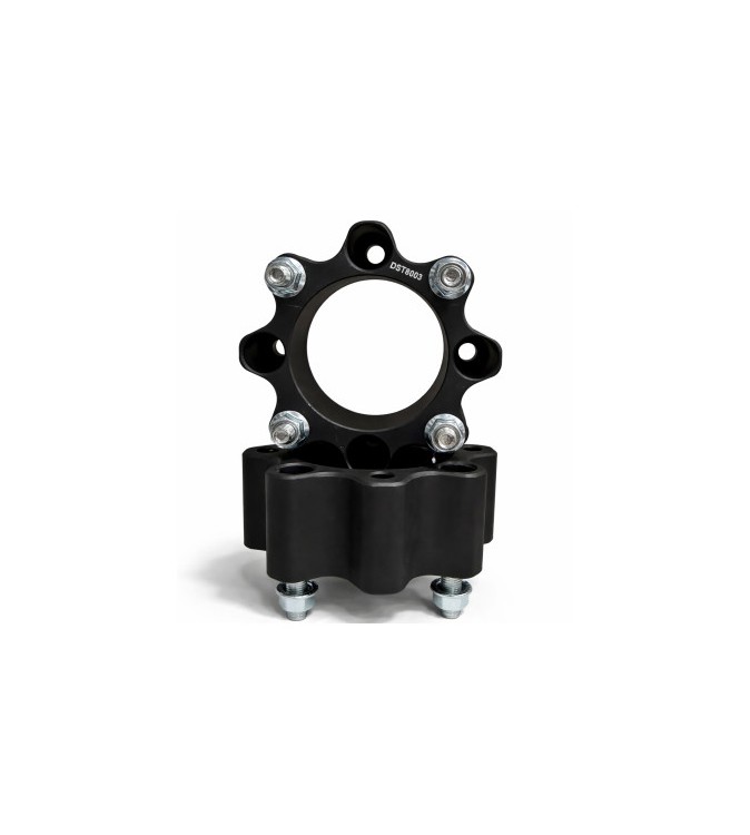 Distantier ATV 50 mm 4x110 centrare 90.2 cu 8 piulite M10x1.25 set 2 bucati aluminiu forjat negru Cod: DST8003