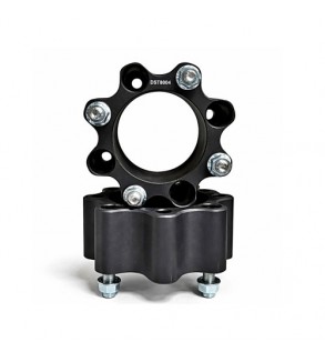 Distantier ATV 60 mm 4x110 centrare 90.2 cu 8 piulite M10x1.25 set 2 bucati aluminiu forjat negru Cod: DST8004