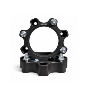 Distantier ATV 30 mm 4x156 centrare 131.2 cu 8 piulite M10x1.25 set 2 bucati aluminiu forjat negru Cod: DST8007