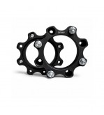 Distantier ATV 30 mm 4x156 centrare 131.2 cu 8 piulite M10x1.25 set 2 bucati aluminiu forjat negru Cod: DST8007