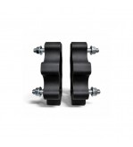 Distantier ATV 30 mm 4x156 centrare 131.2 cu 8 piulite M10x1.25 set 2 bucati aluminiu forjat negru Cod: DST8007