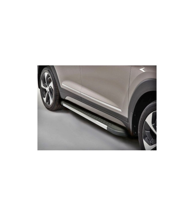 Praguri laterale auto negre aluminiu compatibile Hyundai Bayon 2021-> Cod: V1-183cm+PRG1076-BRK01
