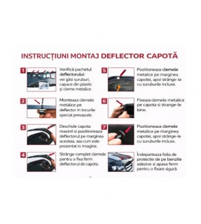 Deflector capota auto compatibil Dacia Dokker 2012-2021 Cod: 15021