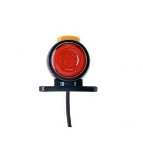 Lampa gabarit LED auto rotunda neon portocaliu rosu 12V 24V Cod: SPT020DPR