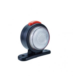 Lampa gabarit LED auto rotunda neon alb rosu 12V 24V Cod: SPT020DAR