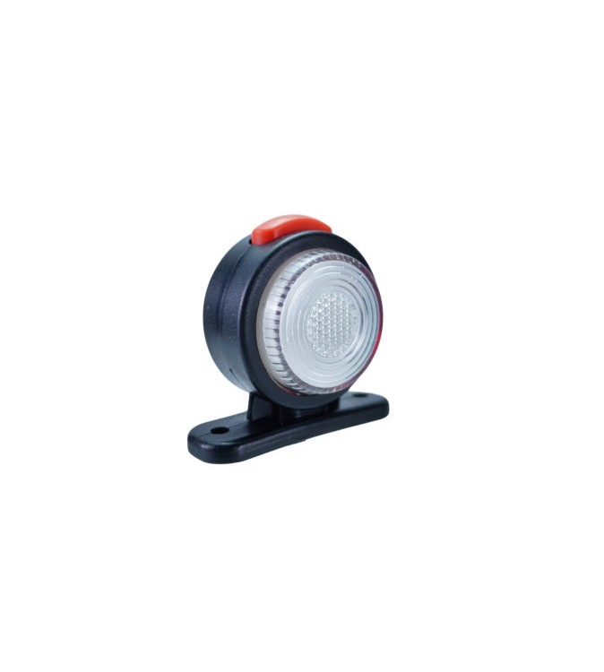 Lampa gabarit LED auto rotunda neon alb rosu 12V 24V Cod: SPT020DAR