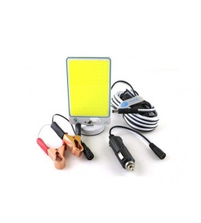 Lampa LED auto COB 15W magnetica 12V cu mufa bricheta si clesti baterie Cod: HH-LC15W