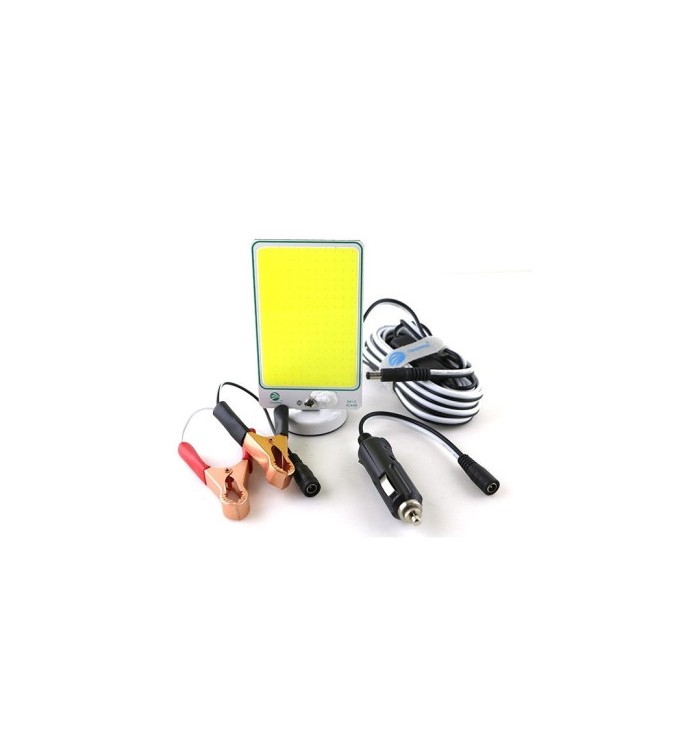 Lampa LED auto COB 15W magnetica 12V cu mufa bricheta si clesti baterie Cod: HH-LC15W