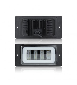 Set proiectoareLED auto 15W cu angel eyes DRL alb sau galben 12V 24V Cod: HH-LD4