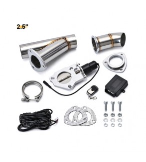 Kit cut off valve V evacuare auto cu telecomanda si colier V-band 63 mm inox Cod: TYV001-63