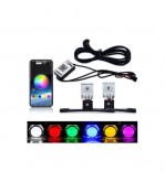 Led devil eyes RGB auto pentru lupe far control aplicatie telefon 12V Cod: OSR-RGB-03APP