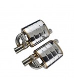 Set toba sport evacuare auto cut off valve cu telecomanda 63 mm reglaj sunet inox stanga dreapta Cod: FM01-63mm