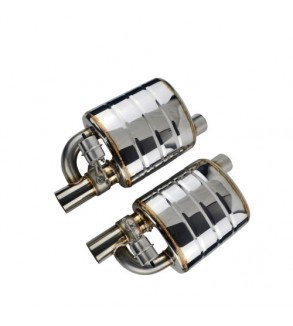 Set toba sport evacuare auto cut off valve cu telecomanda 63 mm reglaj sunet inox stanga dreapta Cod: FM01-63mm