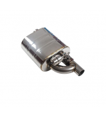 Set toba sport evacuare auto cut off valve cu telecomanda 63 mm reglaj sunet inox stanga dreapta Cod: FM01-63mm