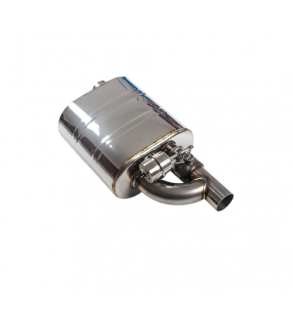 Set toba sport evacuare auto cut off valve cu telecomanda 63 mm reglaj sunet inox stanga dreapta Cod: FM01-63mm