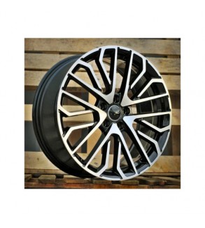 Jante DY1647 KM 17x7.5 5x112 ET40 negru polish diamond cut compatibile Volkswagen Audi Seat Skoda Cupra Cod: DY1647