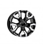 Jante DY1886 KM 16x6.5 5x114.3 ET35 negru polish diamond cut compatibile Dacia Renault Nissan Toyota Cod: DY1886