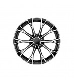 Jante DY1736 KM 16x6.5 5x100 ET35 negru polish diamond cut compatibile Skoda Volkswagen Audi Seat Cod: DY1736