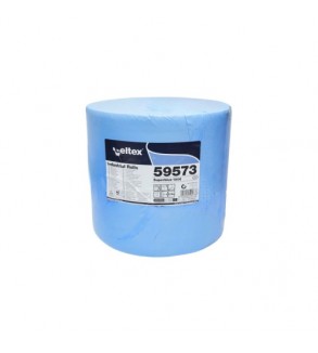 Rola lavete industriale hartie 3 straturi 36x36 cm Celtex Superblue 1000 portii 59573 Cod: AAA643