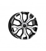 Jante DY1886 B-D KM 16x6.5 5x114.3 ET35 negru polish compatibile Dacia, Renault, Nissan, Toyota, Subaru, Honda, Lexus