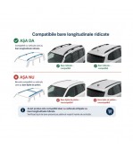 Bare portbagaj transversale auto aluminiu compatibile Subaru Forester (SJ) SUV 2013-2018 80-84 cm Cod: KL2