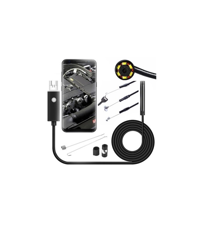 Camera endoscop USB-C 5.5mm impermeabila 5m cu LED reglabil