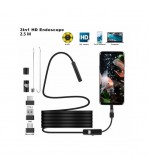 Camera endoscop USB-C 5.5mm impermeabila 5m cu LED reglabil