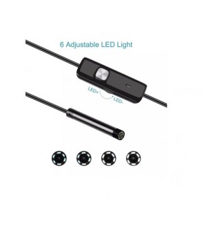 Camera endoscop USB-C 5.5mm impermeabila 5m cu LED reglabil