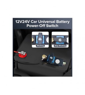 Comutator intrerupator baterie auto 12V 24V montaj pe borna ABS cupru Cod: IN0384