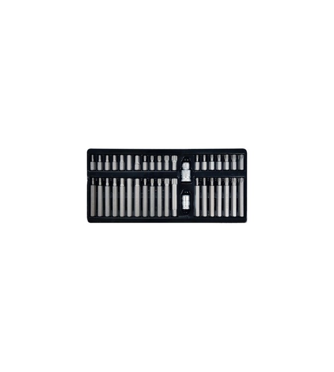 Set biti profesional 40 piese hex spline torx otel S2  Cod: YT-0400