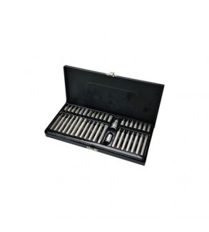 Set biti profesional 40 piese hex spline torx otel S2  Cod: YT-0400
