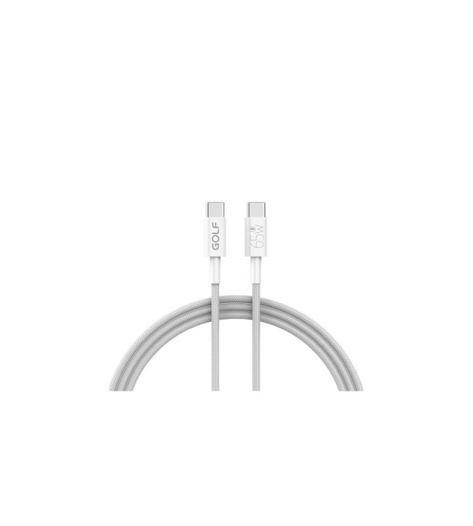 Cablu Type C la Type C 1m 65W incarcare rapida alb Cod: GC-119
