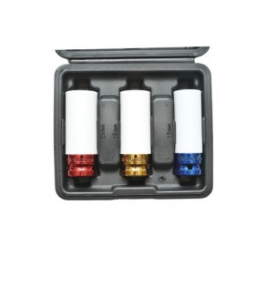 Trusa chei tubulare impact pentru prezoane roti 17mm 19mm 21mm patrat 1-2 inch Cod: BK78696