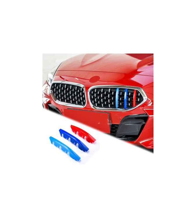 Set ornamente dungi grila fata auto compatibile BMW Z4 G29 2019-> pentru grila cu 13 bare  Cod: CT-GS-094 TIP B