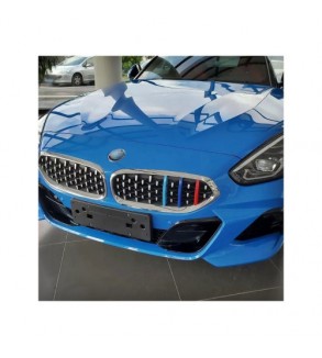 Set ornamente dungi grila fata auto compatibile BMW Z4 G29 2019-> pentru grila cu 13 bare  Cod: CT-GS-094 TIP B