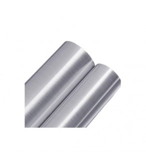 Folie auto autocolant PVC argintie tip inox  1.52m x 1m Cod: A087