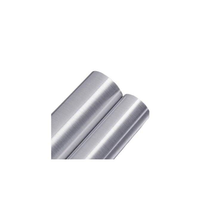 Folie auto autocolant PVC argintie tip inox  1.52m x 1m Cod: A087