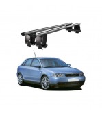 Bare transversale portbagaj auto aluminiu compatibile plafon neted Audi A3 8L 1996-2003 argintii sau negre Cod: CB200101 Kit-101
