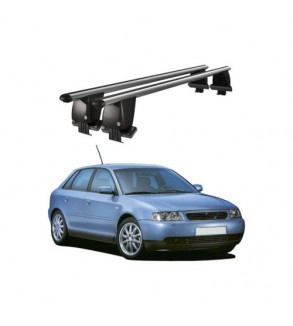 Bare transversale portbagaj auto aluminiu compatibile plafon neted Audi A3 8L 1996-2003 argintii sau negre Cod: CB200101 Kit-101