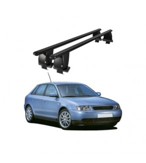 Bare transversale portbagaj auto aluminiu compatibile plafon neted Audi A3 8L 1996-2003 argintii sau negre Cod: CB200101 Kit-101