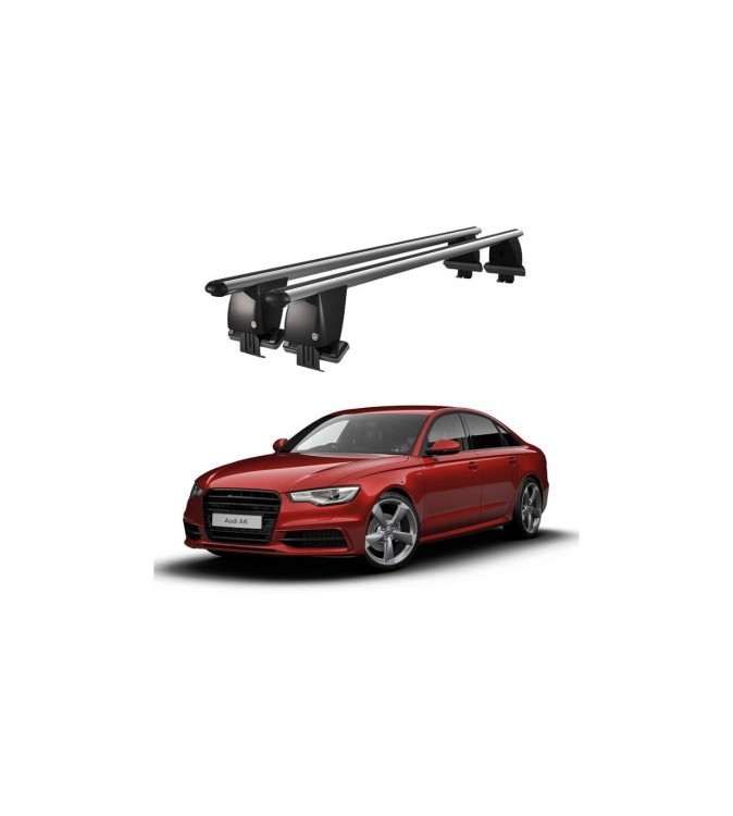 Bare transversale portbagaj auto aluminiu compatibile plafon neted Audi A6 4A C8 2018-> argintii sau negre Cod: CB200101 Kit-104