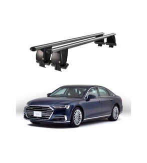 Bare transversale portbagaj auto aluminiu compatibile plafon neted Audi A8 D5 4N 2017-> argintii sau negre Cod: CB200101 Kit-105