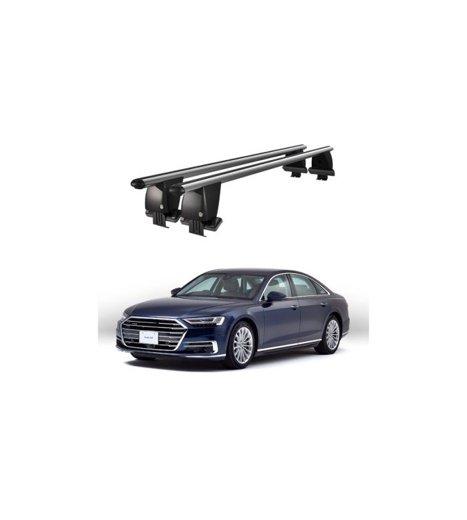Bare transversale portbagaj auto aluminiu compatibile plafon neted Audi A8 D5 4N 2017-> argintii sau negre Cod: CB200101 Kit-105