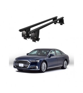 Bare transversale portbagaj auto aluminiu compatibile plafon neted Audi A8 D5 4N 2017-> argintii sau negre Cod: CB200101 Kit-105